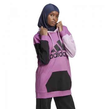 Poleron con capucha Essentials Colorblock para Mujer Marca Adidas