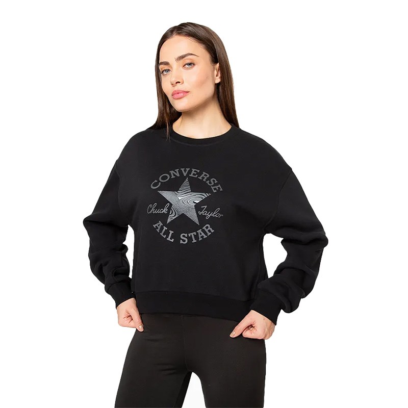 Poleron Crew Eleveted para Mujer Marca Converse