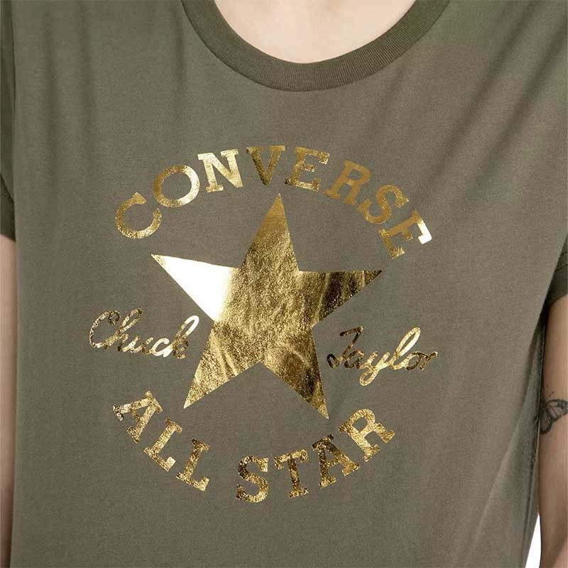 Polera Chuck Patch Metallic para Mujer Marca Converse