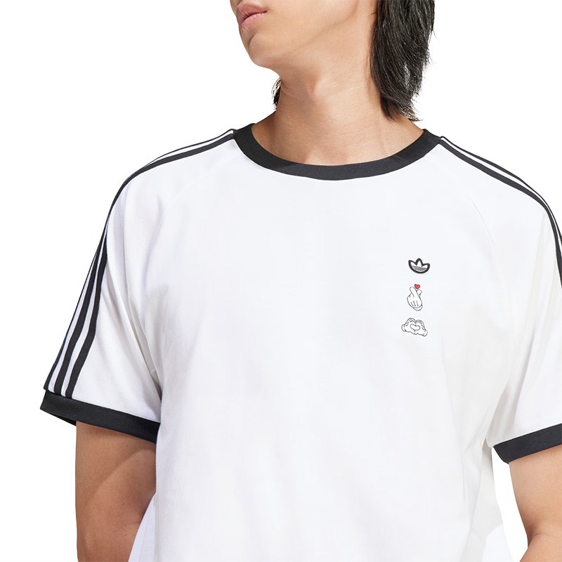 Polera Mickey Mouse X Originals 3 Tiras para Hombre Marca Adidas