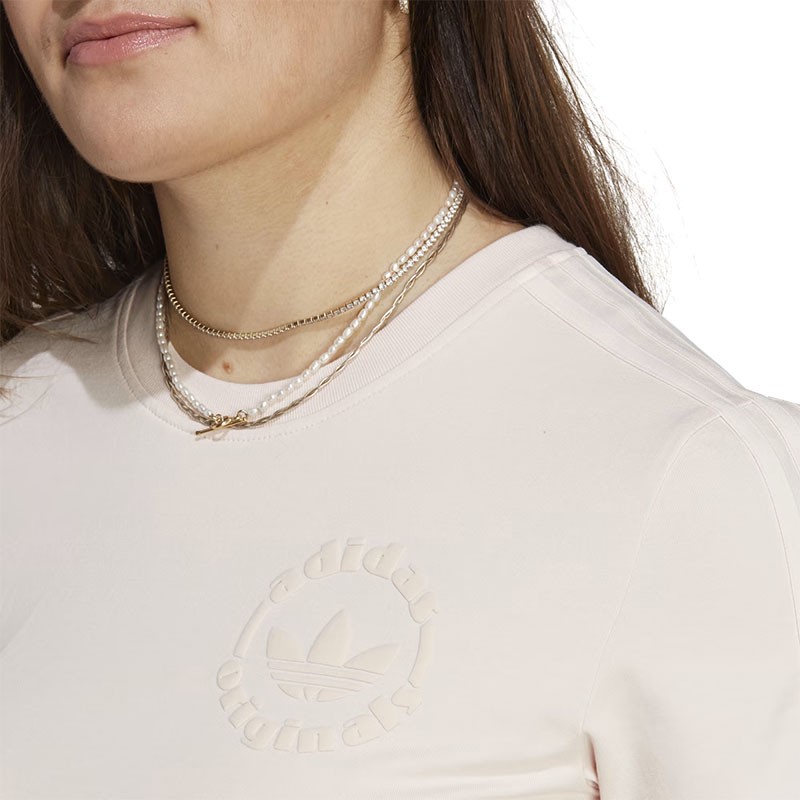 Polera Estampada Rosada para Mujer Marca Adidas