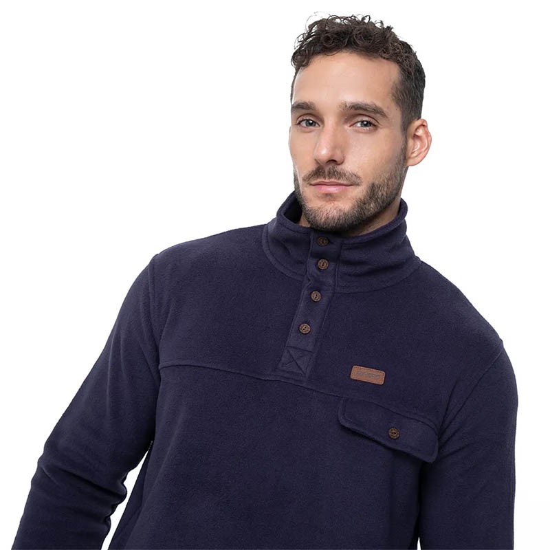 Polar Microfleece Half Buttons para Hombre Marca Hi-Tec